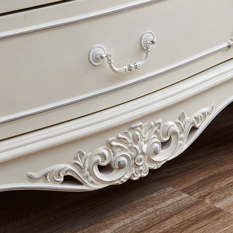 White Sold Wood Buffet Server soggiorno a buffet moderno con cassetti