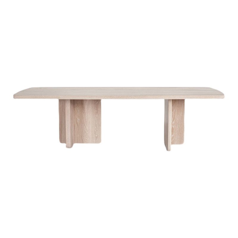 Contemporary Rectangle Table Solid Wood Top Dining Table for Home Clearhalo ' dining_table' 'Dining Tables & Seating' 'Dining Tables' 'furn' 'furn_dining_table' 'Furniture' 'furniture_dining_table' 'Kitchen & Dining Furniture' 'kitchen&dining_furn' 'kitchen' 'kitchen_dining_table' 1200x1200_a0c68f1b-43af-43fb-ad18-e67d9218fc84