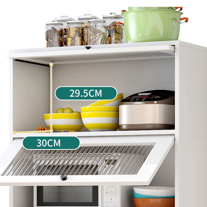 Server di cucina in stile glam porte in vetro temperato server per sala da pranzo