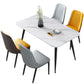 Modern Rectangle Shape White Dining Table Sintered Stone Dining Table with 4 Legs Base Clearhalo ' dining_table' 'Dining Tables & Seating' 'Dining Tables' 'furn' 'furn_dining_table' 'Furniture' 'furniture_dining_table' 'Kitchen & Dining Furniture' 'kitchen&dining_furn' 'kitchen' 'kitchen_dining_table' 1200x1200_a0c7ce77-66da-4d37-ae76-fd2ea5b2929a