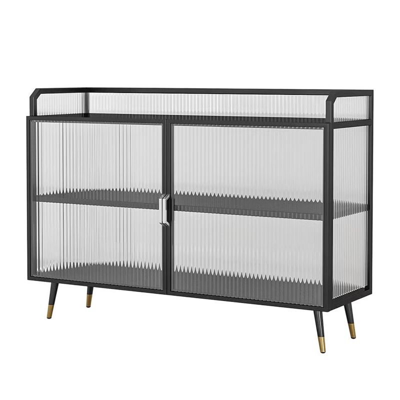 13.78"W Sideboard Glam Style Black Dining Server for Kitchen and Living Room Clearhalo 'buffet_sideboard' 'Buffets & Sideboards' 'furn' 'furn_buffet_sideboard' 'Furniture' 'Kitchen & Dining Furniture' 1200x1200_a0c806a6-90b0-4bcb-b753-bcc184a93f8c