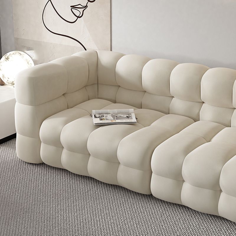 Eigentijds 26.77 "H Biscuit Back Tuxedo Arm Sofa voor woonkamer
