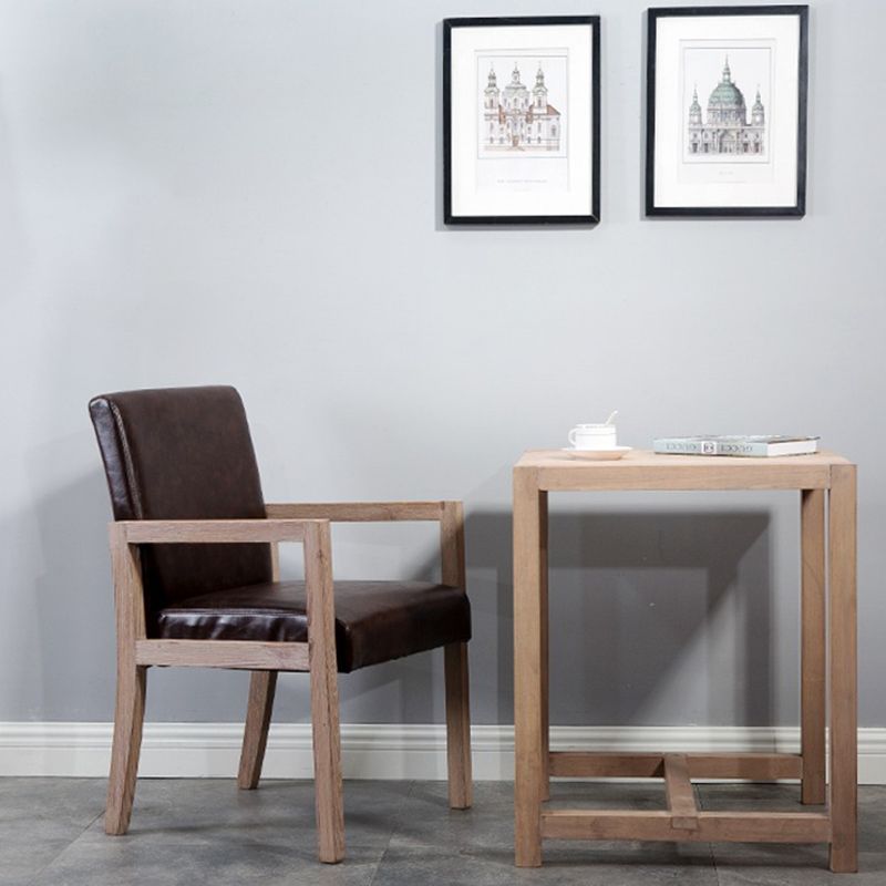 Contemporary Home Arm Chair Parsons Back Upholstered Wood Dining Room Chair Clearhalo ' kitchen&dining_furn' 'Dining Chairs' 'Dining Tables & Seating' 'dining_chair' 'furn' 'furn_dining_chair' 'Furniture' 'furniture_dining_chair' 'Kitchen & Dining Furniture' 'kitchen' 1200x1200_a0c82cb0-453e-4693-80a3-c8ca3220b75a