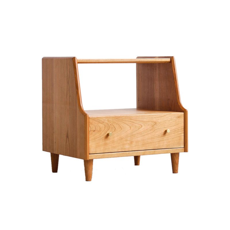 1 Drawer Medium Wood Nightstand Modern Solid Wood Night Table ,19.7" Tall Clearhalo 'Bedroom Furniture' 'furn' 'furn_night_stand' 'Furniture' 'night_stand' 'Nightstands' 1200x1200_a0c8cfe8-39e6-4037-96e4-ee24a31647f6