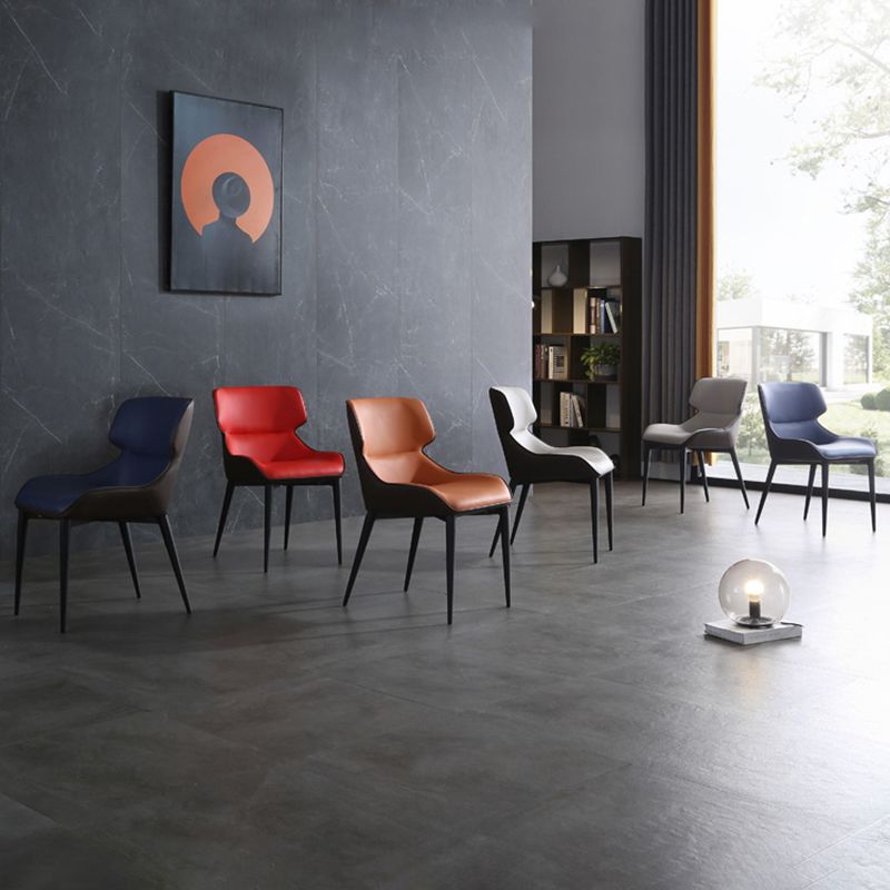 Industrial Style Metal Chair Dining Room Wingback Arm Chairs (Set of 2) Clearhalo ' kitchen&dining_furn' 'Dining Chairs' 'Dining Tables & Seating' 'dining_chair' 'furn' 'furn_dining_chair' 'Furniture' 'furniture_dining_chair' 'Kitchen & Dining Furniture' 'kitchen' 1200x1200_a0c9bcaa-9a0c-4a76-ab7d-17a11b006e0c