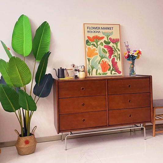 Mid-Century Modern Rectangle Accent Cabinet Solid Wood Storage Cabinet Clearhalo 'Cabinets & Chests' 'cabinets_chests' 'furn' 'furn_cabinets_chests' 'Furniture' 'Living Room Furniture' 1200x1200_a0cbde96-e47b-4101-b94a-d75799a63981