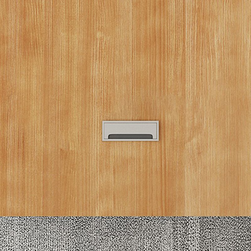 Kabelbeheer industrieel rechthoekig schrijfbureau natuurlijke kantoorbureau met metalen benen