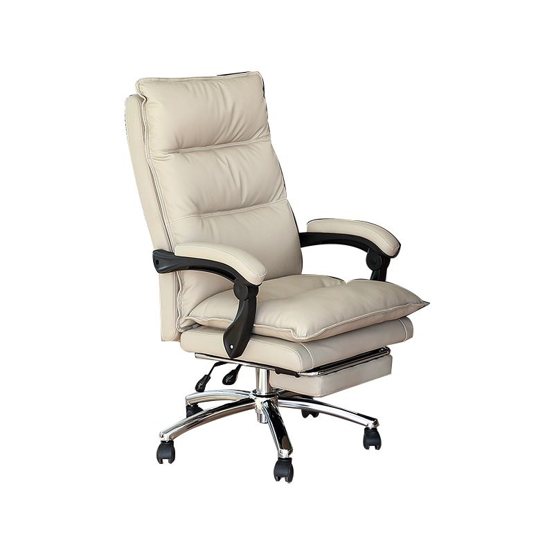 Modern Faux Leather Executive Chair High Back Swivel Office Chair Clearhalo 'furn' 'furn_office_chair' 'Furniture' 'Office Chairs' 'Office Furniture' 'office_chair' 1200x1200_a0cfe92b-4e53-4bc2-8669-f6a2b0563ed1