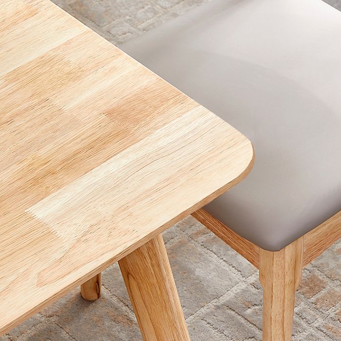 Simplicity Style Solid Wood Dining Table Rectangle and Square Dining Table with 4 Legs Base Clearhalo ' dining_table' 'Dining Tables & Seating' 'Dining Tables' 'furn' 'furn_dining_table' 'Furniture' 'furniture_dining_table' 'Kitchen & Dining Furniture' 'kitchen&dining_furn' 'kitchen' 'kitchen_dining_table' 1200x1200_a0d15dc9-6b48-4b28-a25c-cfb1c8a86361
