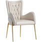 Glam Style Arm Chair Parsons Indoor Dining Chair with Metal Base Clearhalo 'Dining Chairs' 'Dining Tables & Seating' 'dining_chair' 'furn' 'furn_dining_chair' 'Furniture' 'furniture_dining_chair' 'Kitchen & Dining Furniture' 1200x1200_a0d177d5-f56a-4115-9af3-993609741fc6