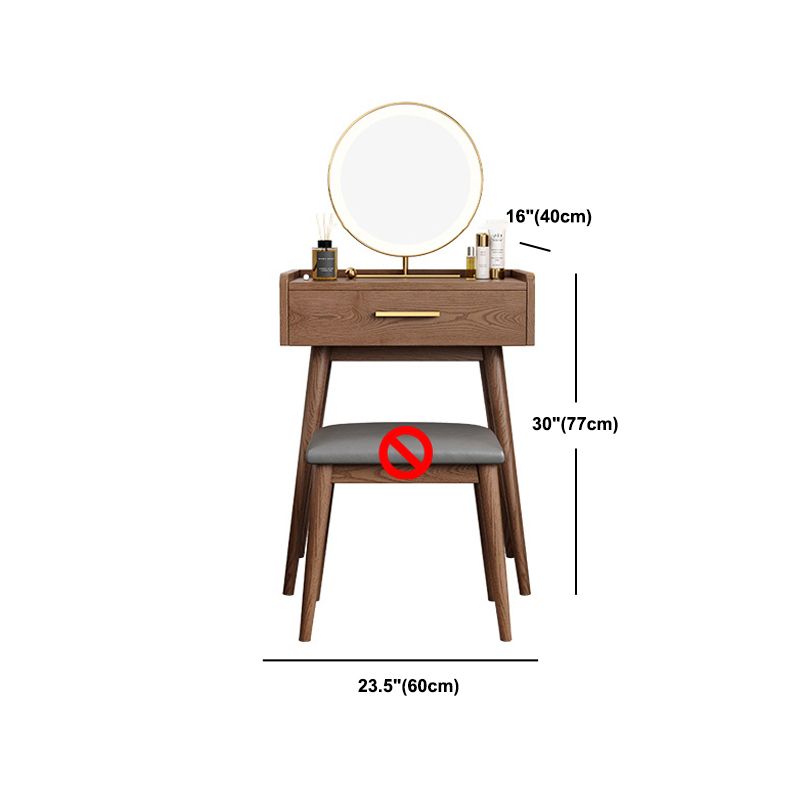 Traditional Wooden Makeup Vanity Set With Drawer for Bedroom Clearhalo 'Bedroom Furniture' 'furn' 'furn_makeup_vanities' 'Furniture' 'Makeup Vanities' 'makeup_vanities' 1200x1200_a0d4bd19-0c28-474f-8c12-b2494b229ead