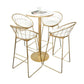 Glam Style Round Bar Table Set 1/3/5 Pieces Solid Wood Counter Table for Indoor Clearhalo 'Bar Furniture' 'furn' 'furn_home_bar_bar_sets' 'Furniture' 'Home Bars & Bar Sets' 'home_bar_bar_sets' 'Kitchen & Dining Furniture' 1200x1200_a0d67a0d-e1aa-45b4-a44d-86e7fc46fc77