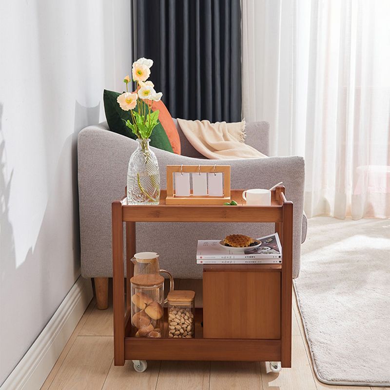11" Wide Contemporary Cocktail Table Storage Rectangle Coffee Table with Casters Clearhalo 'Coffee & Accent Tables' 'Coffee Tables' 'coffee_tables' 'furn' 'furn_coffee_tables' 'Furniture' 'Living Room Furniture' 1200x1200_a0d89cff-6c99-4eb3-a193-80255a0ad6f5