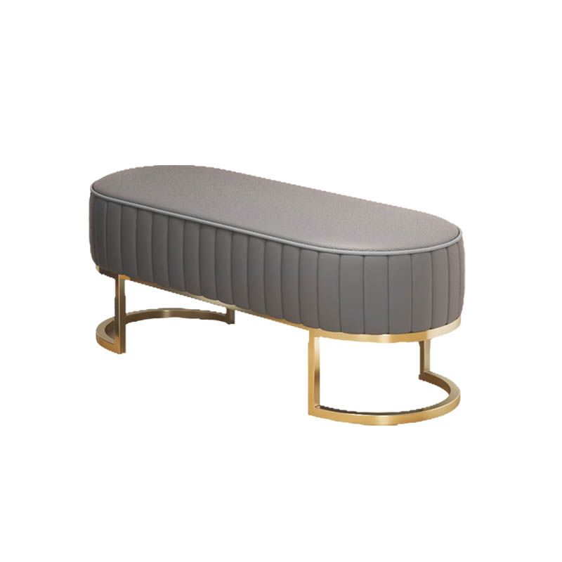 Panchina di ingresso in metallo Banca moderna dei posti a sedere con rivestimento, 17,55 pollici W