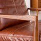 Contemporary Genuine Leather Accent Armchair Tufted Genuine Leather Arm Chair Clearhalo 'Accent Chairs' 'accent_chairs' 'Chairs & Seating' 'furn' 'furn_accent_chairs' 'Furniture' 'Living Room Furniture' 1200x1200_a0d99f4c-c47a-4618-8253-0477e7a8a220