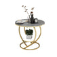 Luxury Marble Round Accent Side Table Abstract Metal Frame End Table with Shelf Clearhalo 'Coffee & Accent Tables' 'End & Side Tables' 'end_side_table' 'end_side_tables' 'furn' 'furn_end_side_tables' 'Furniture' 'furniture_end_side_table' 'Living Room Furniture' 1200x1200_a0db17a7-05ae-43d9-ad3e-bf0ab3a05d59