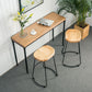 1/2/3 Pieces Industrial Rectangle Pub Table Set Solid Wood Counter Table Set Clearhalo 'Bar Furniture' 'furn' 'furn_home_bar_bar_sets' 'Furniture' 'Home Bars & Bar Sets' 'home_bar_bar_sets' 'Kitchen & Dining Furniture' 1200x1200_a0db8ceb-3fb3-4159-81e3-e4b22e046d2e