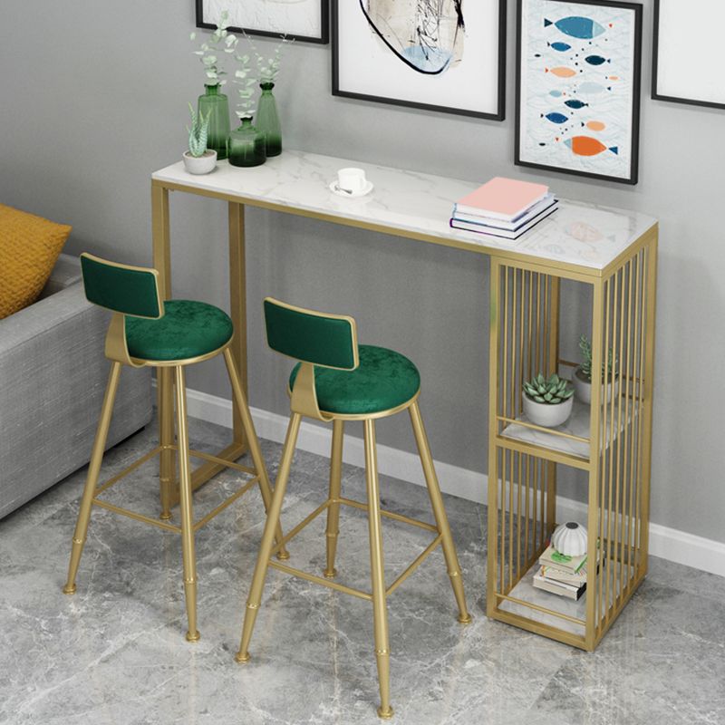 1/3/5 Pieces Bar Table Set Glam Rectangular Table and Stool Set Clearhalo 'Bar Furniture' 'furn' 'furn_home_bar_bar_sets' 'Furniture' 'Home Bars & Bar Sets' 'home_bar_bar_sets' 'Kitchen & Dining Furniture' 1200x1200_a0de4211-e140-404b-b4c6-929c34f88818