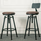Modern Armless Rotatable Counter Stool Iron Bar Stool with Pedal