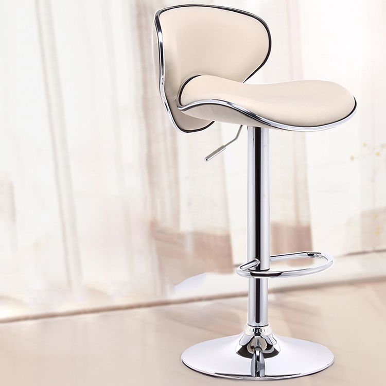 Modern Liftable Rotatable Counter Stool Steel Household Bar Stool with Pedal and Cushion Clearhalo 'Bar Furniture' 'Bar Stools' 'bar_stools' 'furn' 'furn_bar_stools' 'furniture_bar_stools' 'Kitchen & Dining Furniture' 'kitchen&dining_furn' 'kitchen' 'kitchen_furn' Furniture' 1200x1200_a0e085ed-49dd-496a-be9a-a1d0ca61647b