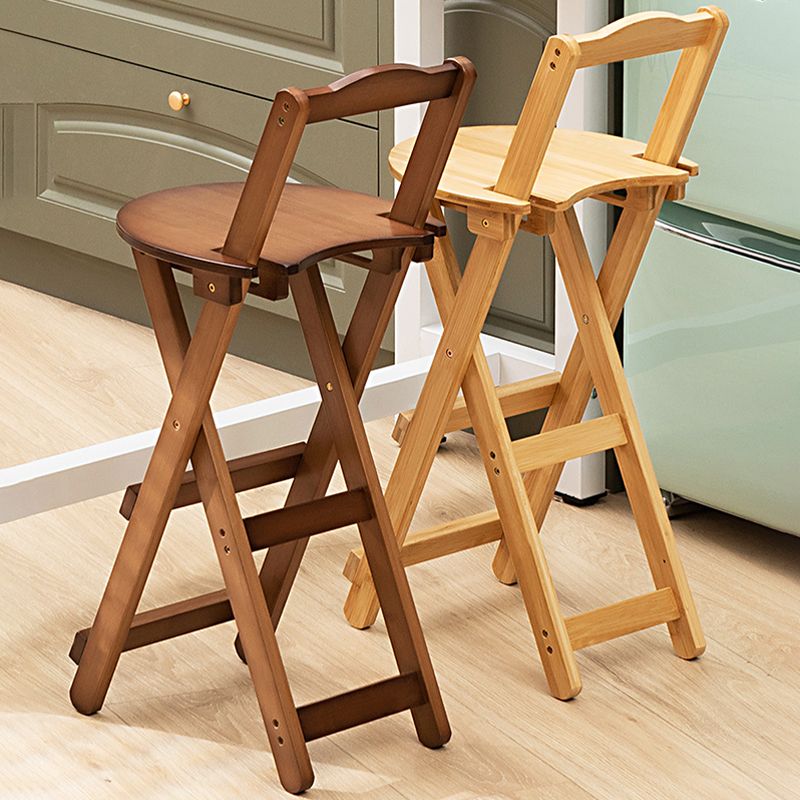 Folding Counter and Bar Stool Modern Style Wood Stool for Patio Use Clearhalo 'Bar Furniture' 'Bar Stools' 'bar_stools' 'furn' 'furn_bar_stools' 'Furniture' 'Kitchen & Dining Furniture' 1200x1200_a0e265e1-cc34-4b87-8902-efc2b8ca3121