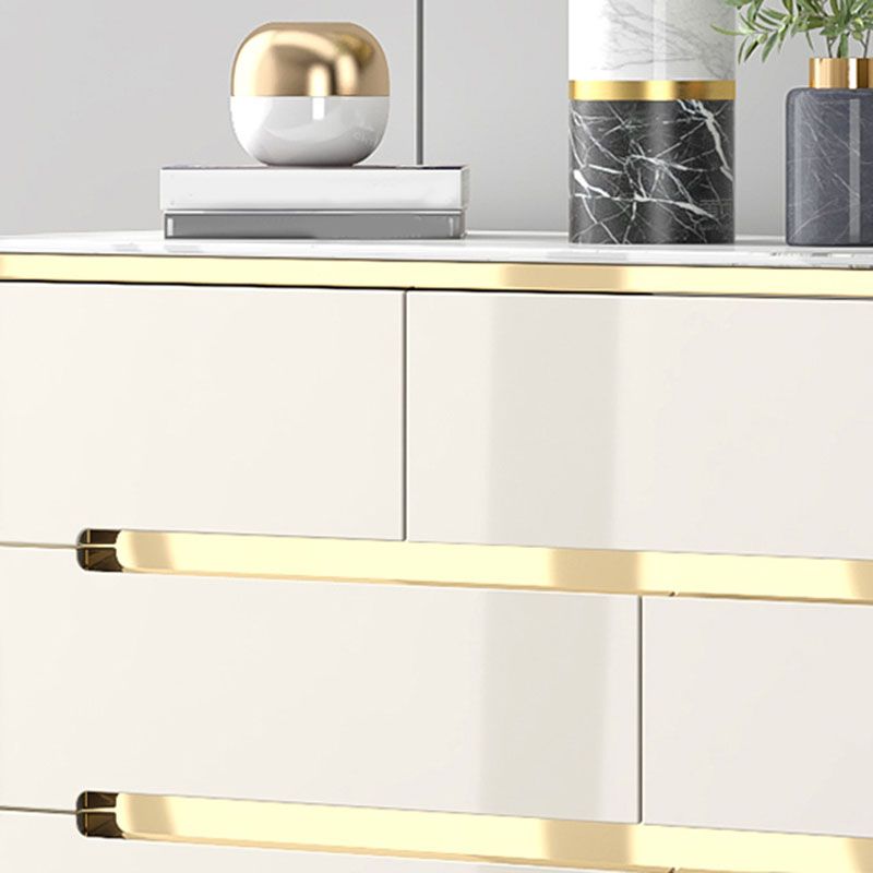 15,75-inch breedte opbergkast steen top opbergkast dressoir voor slaapkamer