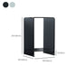 Modern Sled Corner Table Square Glass Side End Table for Living Room