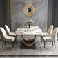 Rectangle Pedestal Dining Site Table Stone Dining Room Collection for Home Clearhalo ' dining_table' 'Dining Tables & Seating' 'Dining Tables' 'furn' 'furn_dining_table' 'Furniture' 'furniture_dining_table' 'Kitchen & Dining Furniture' 'kitchen&dining_furn' 'kitchen' 'kitchen_dining_table' 1200x1200_a0e40dc0-109a-4ddb-abc8-a9fa9150dd2b