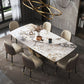 Metal Traditional Luxury Rectangle Table Sintered Stone Table for Dining Room and Kitchen Clearhalo ' dining_table' 'Dining Tables & Seating' 'Dining Tables' 'furn' 'furn_dining_table' 'Furniture' 'furniture_dining_table' 'Kitchen & Dining Furniture' 'kitchen&dining_furn' 'kitchen' 'kitchen_dining_table' 1200x1200_a0e60148-9f1d-4604-bbc0-dd7e5d44bc37