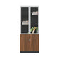 Contemporary Style Bookshelf for Home Office Study Room Bookcase with Door Clearhalo 'Bookcases' 'furn' 'furn_bookcases' 'Furniture' 'furniture_bookcases' 'kitchen' 'kitchen_bookcases' 'Living Room Furniture' 'Office Furniture' 1200x1200_a0e601f2-8b60-4b76-a18b-5b108fa22b52