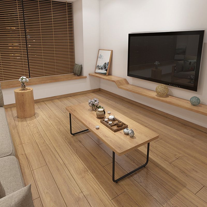 Contemporary Sled Coffee Table Solid Wood Coffee Cocktail Table Clearhalo 'Coffee & Accent Tables' 'Coffee Tables' 'coffee_tables' 'furn' 'furn_coffee_tables' 'Furniture' 'Living Room Furniture' 1200x1200_a0e60988-e8c8-49c2-951d-519abebbbfcc