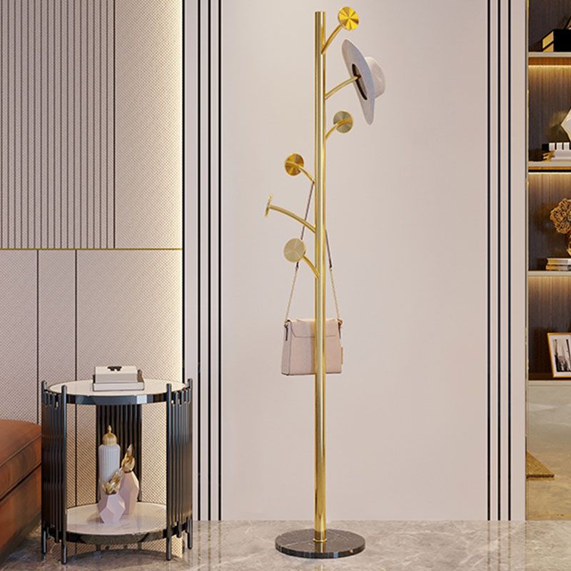 MODERNA IN ACCIAIO AUSCITALE STAND STANTE MONTRO MONTRO DELL'ALTA ALTA DEGLI 70,87 "con base di marmo