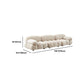 Tufted Cream 2-3-Seater Sofa Contemporary Pillow Top Arm Sofa