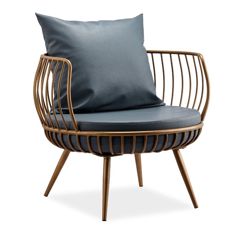 Scandinavian Golden Frame Sofa with Pillow Back Cushion for Living Room Clearhalo 'furn' 'furn_sofas' 'Furniture' 'Living Room Furniture' 'Sofa' 'sofas' 1200x1200_a0edd9e7-86be-440a-852b-9fd9a0c93190