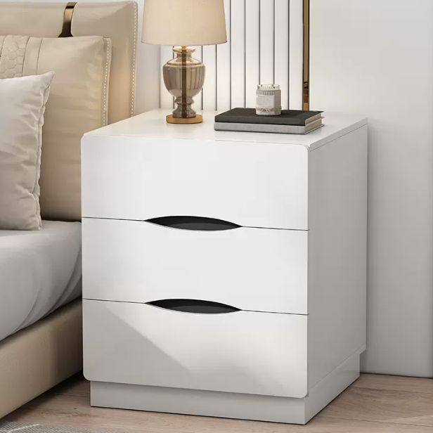 Modern Bed Nightstand Manufactured Wood Night Table with Drawers for Bedroom Clearhalo 'Bedroom Furniture' 'furn' 'furn_night_stand' 'Furniture' 'night_stand' 'Nightstands' 1200x1200_a0eedfde-775d-402b-8005-6e81c04533f6
