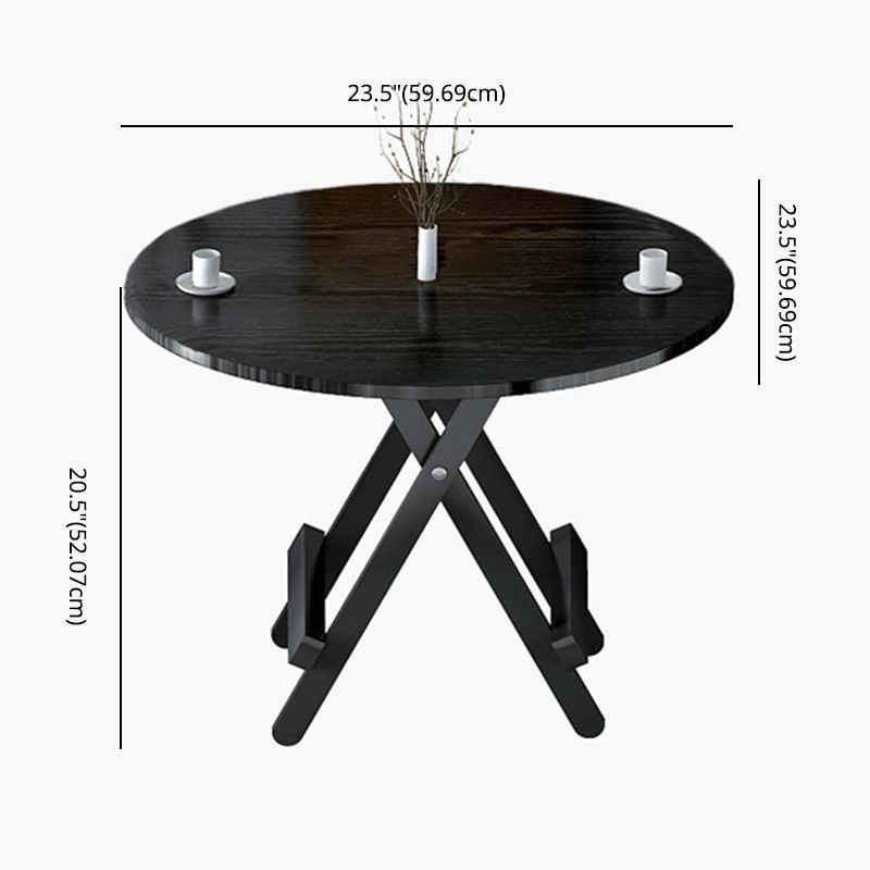 Contemporary Style Traditional Height Dining Set with Black Folding Table and Chairs Clearhalo 'Dining Room Sets' 'Dining Tables & Seating' 'dining_room_set' 'furn' 'furn_dining_room_set' 'Furniture' 'furniture_dining_room_set' 'Kitchen & Dining Furniture' 'kitchen&dining_furn' 'kitchen' 1200x1200_a0f142d9-8679-4ed8-9f1c-0d0af3aa3c7e