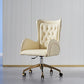 Mid Back Office Chair Rotatable Leather Desk Chair with Steel Base Clearhalo 'furn' 'furn_office_chair' 'Furniture' 'Office Chairs' 'Office Furniture' 'office_chair' 1200x1200_a0f28c40-7feb-40d2-9923-dd88f7ba16ba