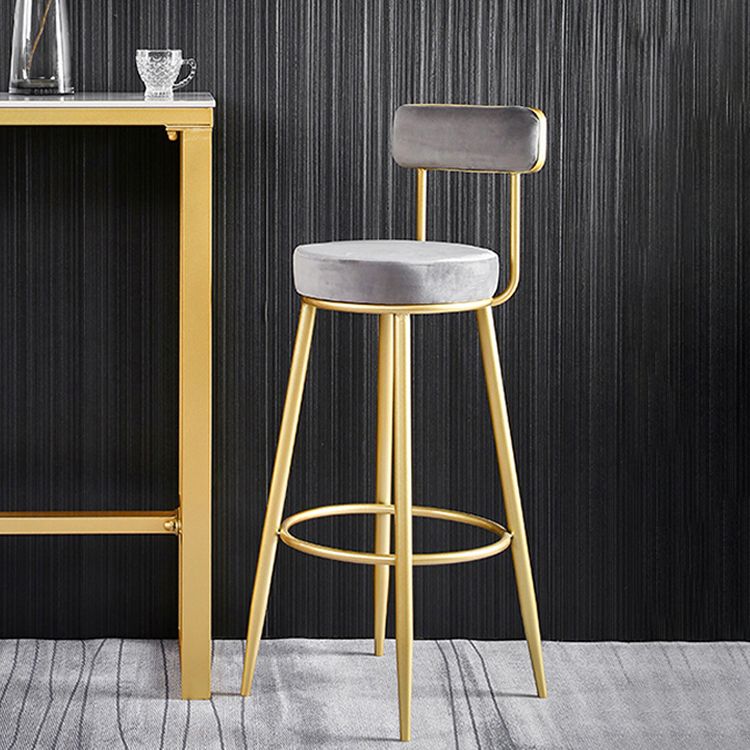 Scandinavian Round Low Back Barstools Upholstered Bar Stools Clearhalo 'Bar Furniture' 'Bar Stools' 'bar_stools' 'furn' 'furn_bar_stools' 'Furniture' 'furniture_bar_stools' 'Kitchen & Dining Furniture' 1200x1200_a0f3714b-64b5-4b0f-b32a-715416c82f6b