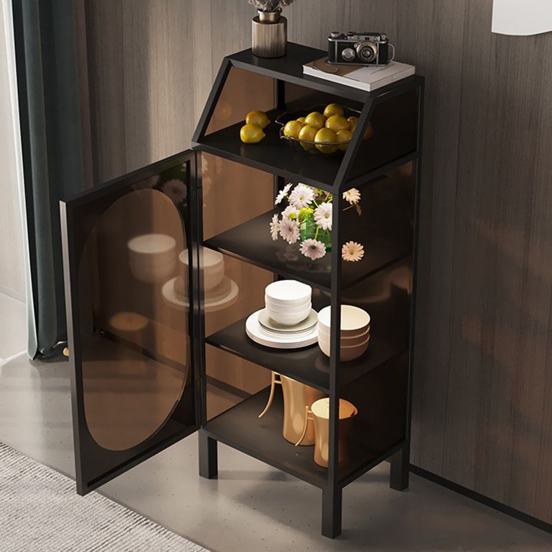 Moderner Glas-Tür-Aufbewahrungsschrank Mehrschicht-Display-Buffetschrank für Esszimmer