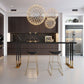 Industrial Style 1/2/3 Pieces Bar Table Set Rectangle Bar Table with High Wood Stools Clearhalo 'Bar Furniture' 'furn' 'furn_home_bar_bar_sets' 'Furniture' 'Home Bars & Bar Sets' 'home_bar_bar_sets' 'Kitchen & Dining Furniture' 1200x1200_a0f591c3-d71d-4806-9689-5a0cecf38424