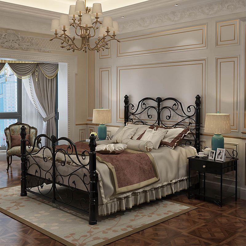 Letto a letto standard industriale con testiera e pedana