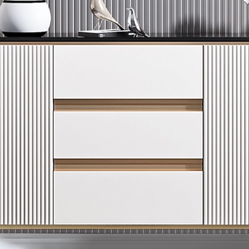 Segero Glam Singboard Servidor de piedra sinterizado con puerta y cajón