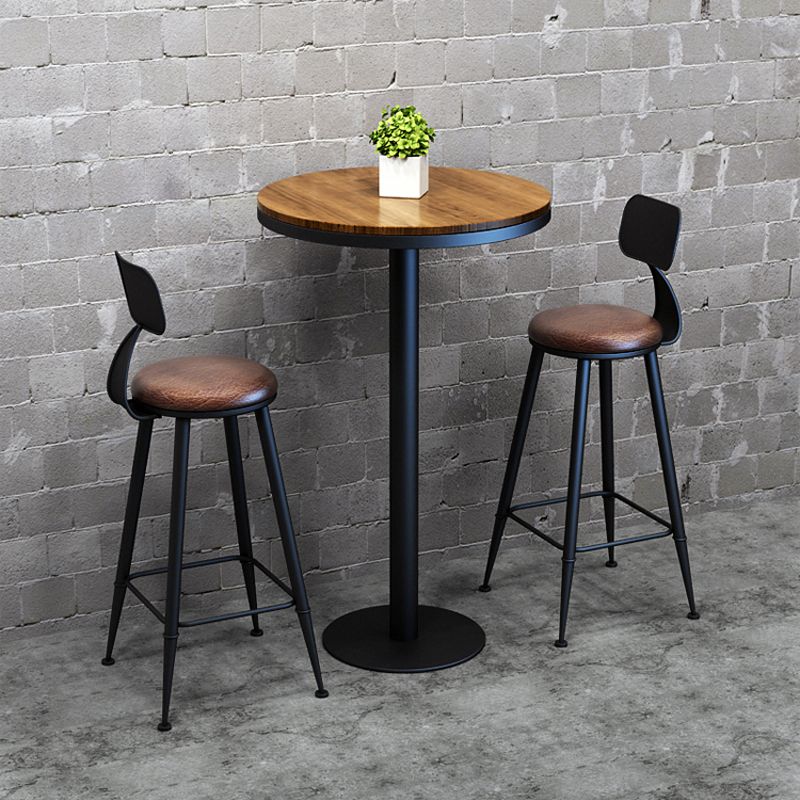 Industrial Wood Bar Table Set 1/2/7 Pieces Rectangular Counter Set for Home Use Clearhalo 'Bar Furniture' 'furn' 'furn_home_bar_bar_sets' 'Furniture' 'Home Bars & Bar Sets' 'home_bar_bar_sets' 'Kitchen & Dining Furniture' 1200x1200_a0f711ad-86c7-41ef-93be-cfdbae99c727