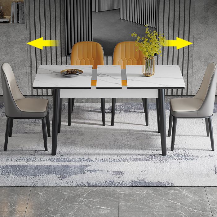 Contemporary Style Furniture Rectangle 4-foot Dining Site Table for Home Clearhalo ' dining_table' 'Dining Tables & Seating' 'Dining Tables' 'furn' 'furn_dining_table' 'Furniture' 'furniture_dining_table' 'Kitchen & Dining Furniture' 'kitchen&dining_furn' 'kitchen' 'kitchen_dining_table' 1200x1200_a0f7aefa-969d-4c7e-9fb6-2d68b7c9601a