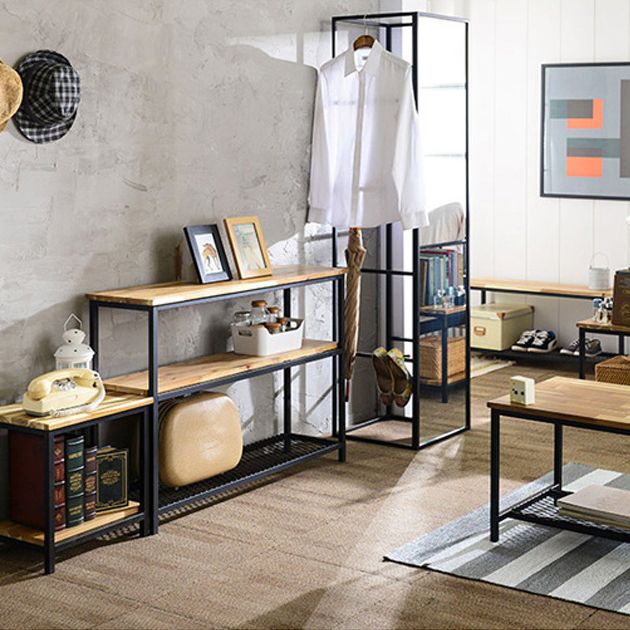 Tavolo di accento della console moderna di metà secolo Antique di divani console di finitura in legno