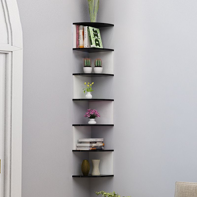 Contemporary Style Wall Mounted Bookcase Engineered Wood Bookshelf Clearhalo 'Bookcases' 'furn' 'furn_bookcases' 'Furniture' 'furniture_bookcases' 'Office Furniture' 1200x1200_a0fa7cce-19c9-46a2-afc0-1d8ab444edb1