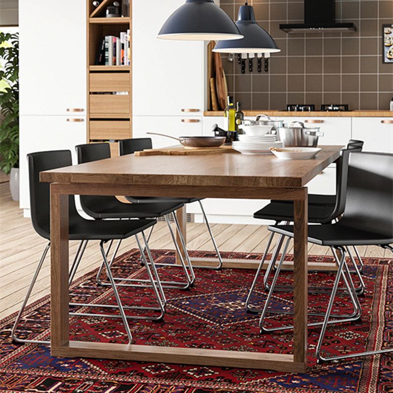 Tavolo da base di dinette di semplicità del rettangolo marrone