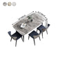 Simple Sintered Stone Standard Table Rectangle Shape Kitchen Dining Table with 4 Legs Base Clearhalo ' dining_table' 'Dining Tables & Seating' 'Dining Tables' 'furn' 'furn_dining_table' 'Furniture' 'furniture_dining_table' 'Kitchen & Dining Furniture' 'kitchen&dining_furn' 'kitchen' 'kitchen_dining_table' 1200x1200_a0facad6-ae5a-474a-9158-a0fa9cd00962