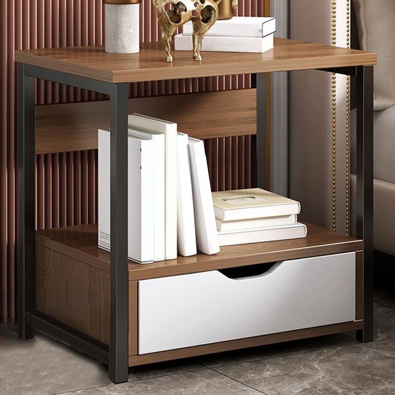 Modern Drawer Storage Nightstand 20 Inch H Imitation Wood Shelf Included Night Table Clearhalo 'Bedroom Furniture' 'furn' 'furn_night_stand' 'Furniture' 'night_stand' 'Nightstands' 1200x1200_a0fba4db-d899-4da1-9dd9-87c249062422
