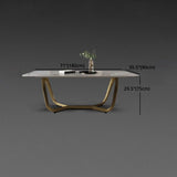 Luxury Sintered Stone Dining Set Rectangle 1/2/5/6/7 Pieces Dining Table with Chairs Clearhalo 'Dining Room Sets' 'Dining Tables & Seating' 'dining_room_set' 'furn' 'furn_dining_room_set' 'Furniture' 'furniture_dining_room_set' 'Kitchen & Dining Furniture' 1200x1200_a0fc2e23-2130-4009-bdf3-f30d83893223